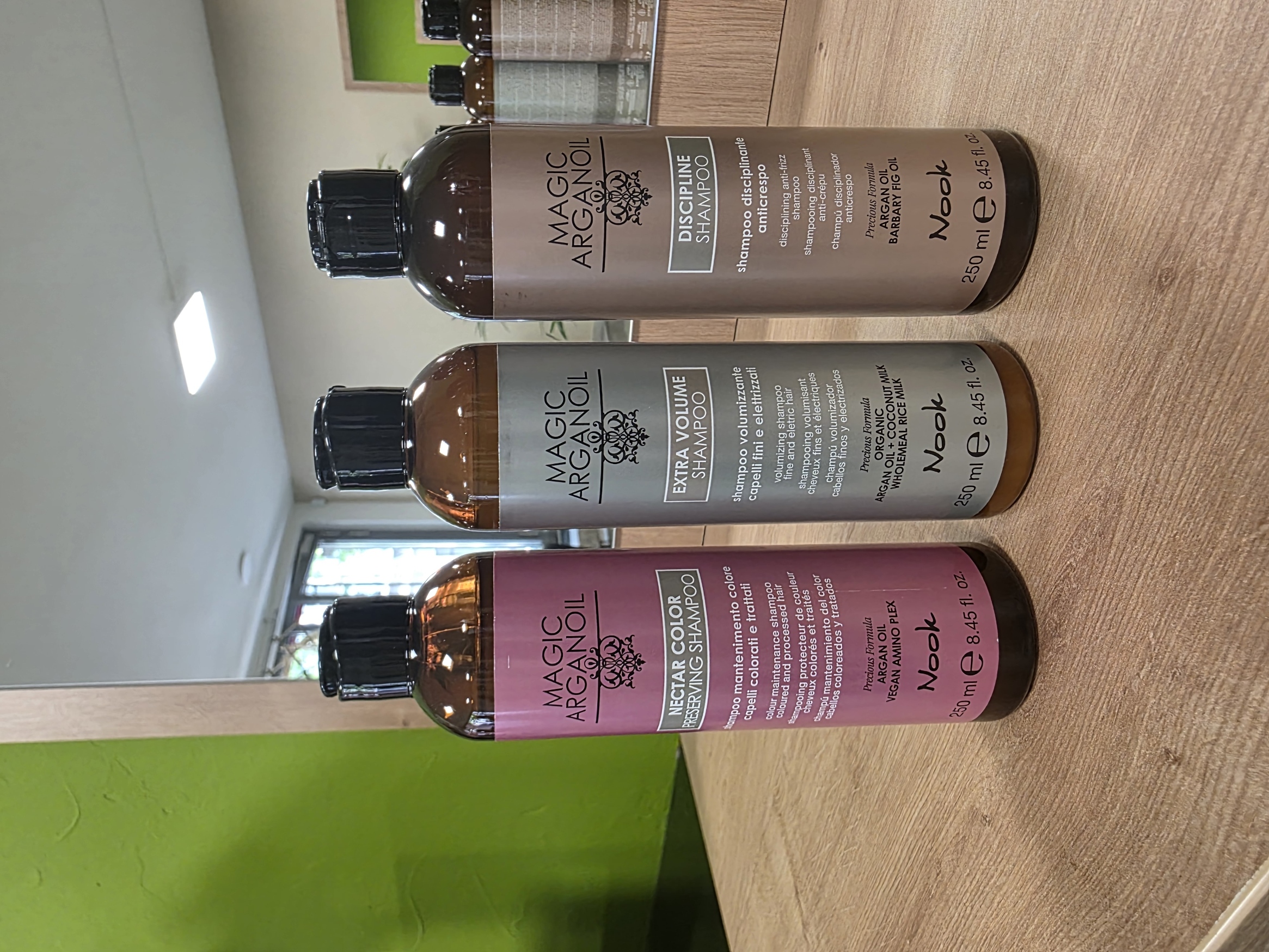 Nook Magic Arganoil Shampoos – Discipline, Extra Volume, Nectar Color